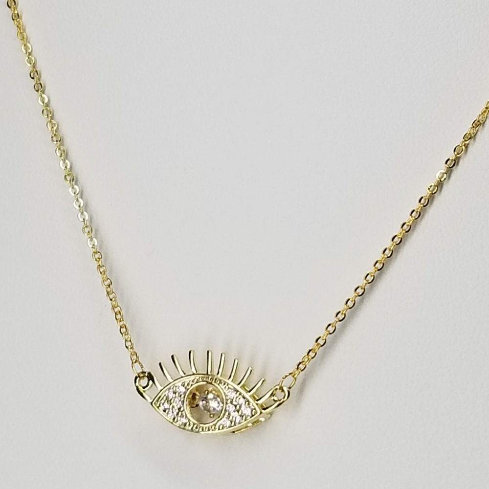 💖 New in Gift Box 🎁 Pave Evil Eye Necklace - Picture 10 of 12